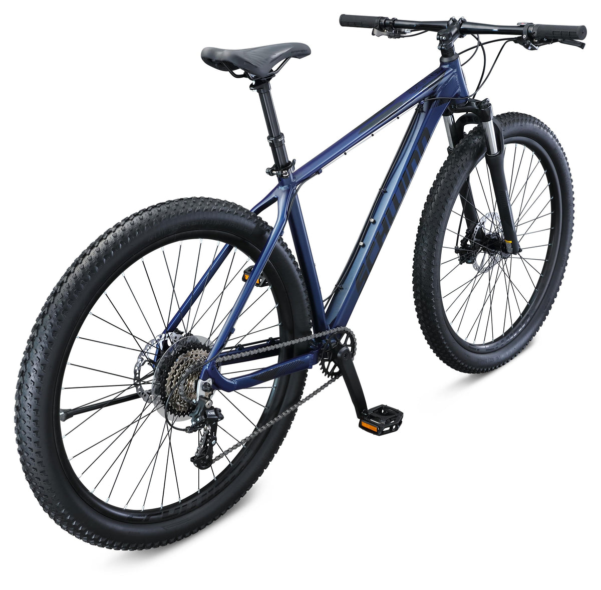 Schwinn Axum DP Mountain Bike with mechanical seat post, Lar19 inch mens style frame, blue