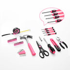 39-Piece Pink Household Tool Set for Women with StoraBox | All Purpose Hand Tool Kit, Small Tool Kit, for Home Garage, Office, ColleDorm, Daily DIY Repairs, Household Use