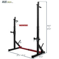 Walmeck Adjustable Barbell Rack Max Load 550LBS Multi-Function Dipping Station Squat Stand Home Gym Fitness Weight Bench Press Stand