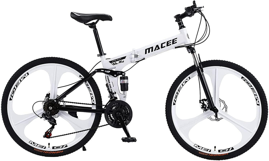 Sanamity 24 inch Wheels Mountain Bike Three Knife Wheel Mountain Bikes for Men with High Carbon Steel Frame Twist Shifters 21-Speed Front and Rear Disc Brakes Bicycles Men Women Teenagers