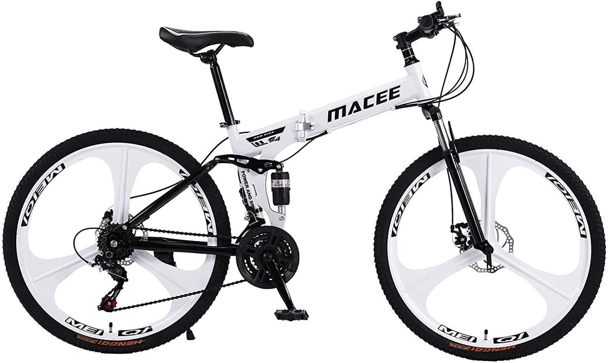 Sanamity 24 inch Wheels Mountain Bike Three Knife Wheel Mountain Bikes for Men with High Carbon Steel Frame Twist Shifters 21-Speed Front and Rear Disc Brakes Bicycles Men Women Teenagers