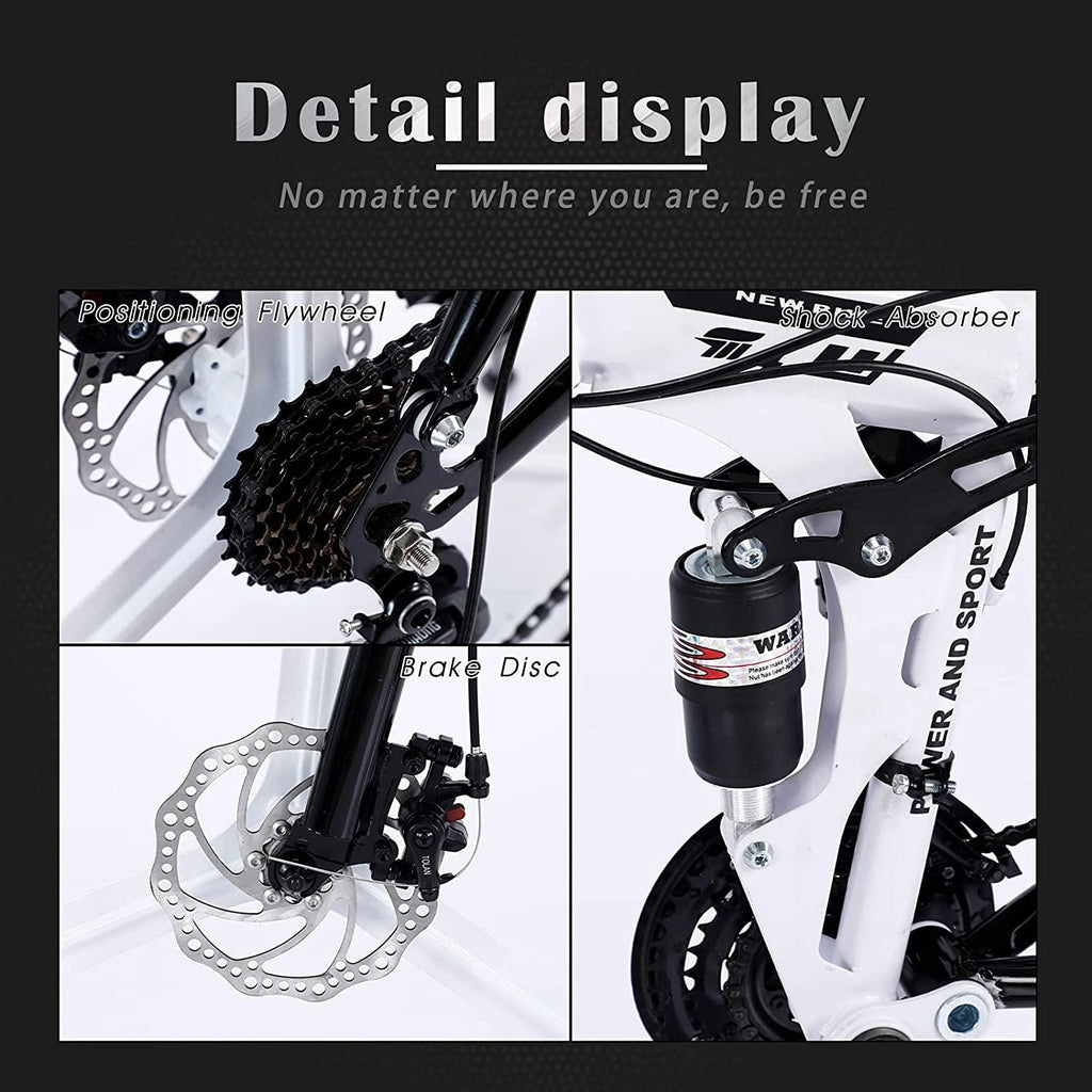 Sanamity 24 inch Wheels Mountain Bike Three Knife Wheel Mountain Bikes for Men with High Carbon Steel Frame Twist Shifters 21-Speed Front and Rear Disc Brakes Bicycles Men Women Teenagers