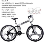 Sanamity 24 inch Wheels Mountain Bike Three Knife Wheel Mountain Bikes for Men with High Carbon Steel Frame Twist Shifters 21-Speed Front and Rear Disc Brakes Bicycles Men Women Teenagers