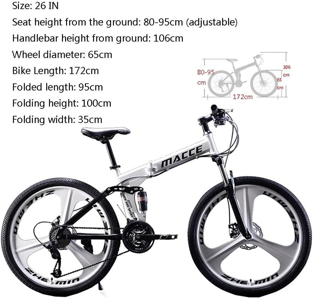 Sanamity 24 inch Wheels Mountain Bike Three Knife Wheel Mountain Bikes for Men with High Carbon Steel Frame Twist Shifters 21-Speed Front and Rear Disc Brakes Bicycles Men Women Teenagers