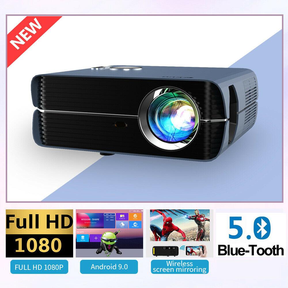 7000lms android 9.0 projector native 1080p movie bt 5.0 home theater airplay tv