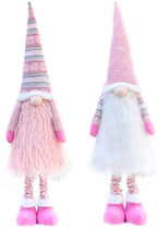 ZMDZA 2PS  Christmas Faceless Doll Decoration Retractable Standing Swedish Christmas Dwarf Doll