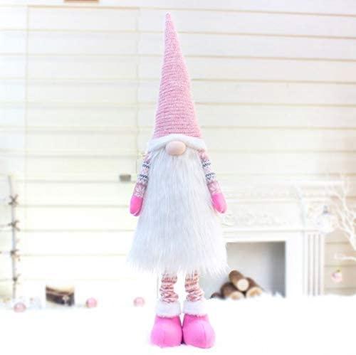 ZMDZA 2PS  Christmas Faceless Doll Decoration Retractable Standing Swedish Christmas Dwarf Doll