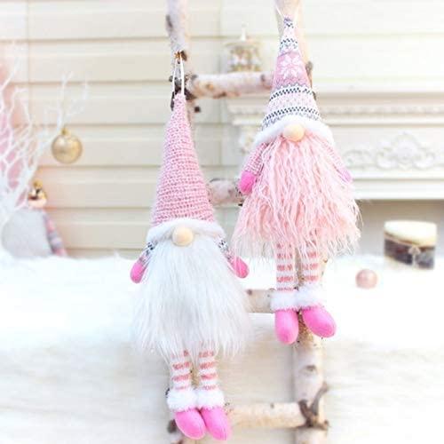 ZMDZA 2PS  Christmas Faceless Doll Decoration Retractable Standing Swedish Christmas Dwarf Doll