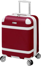 Hardside Expandable Spinner Luggage, red, Checked-Medium 24-Inch