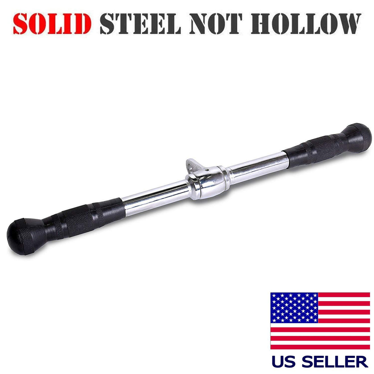 Fitness Maniac Tricep Rope Lat Pull Down Press Cable Attachment Home Gym Exercise Equipment Double D Pair