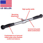 Fitness Maniac Tricep Rope Lat Pull Down Press Cable Attachment Home Gym Exercise Equipment Double D Pair