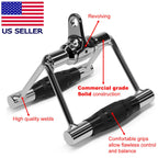 Fitness Maniac Tricep Rope Lat Pull Down Press Cable Attachment Home Gym Exercise Equipment Double D Pair