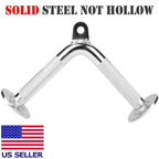 Fitness Maniac Tricep Rope Lat Pull Down Press Cable Attachment Home Gym Exercise Equipment Double D Pair