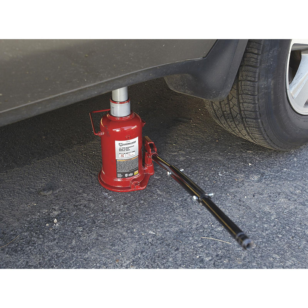 Strongway 12-Ton Hydraulic High-Lift  Double Ram Bottle Jack