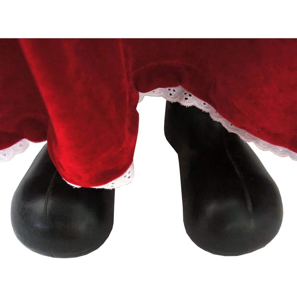 36 in. Music and Motion Christmas African American Mrs. Claus with Apron