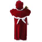 36 in. Music and Motion Christmas African American Mrs. Claus with Apron