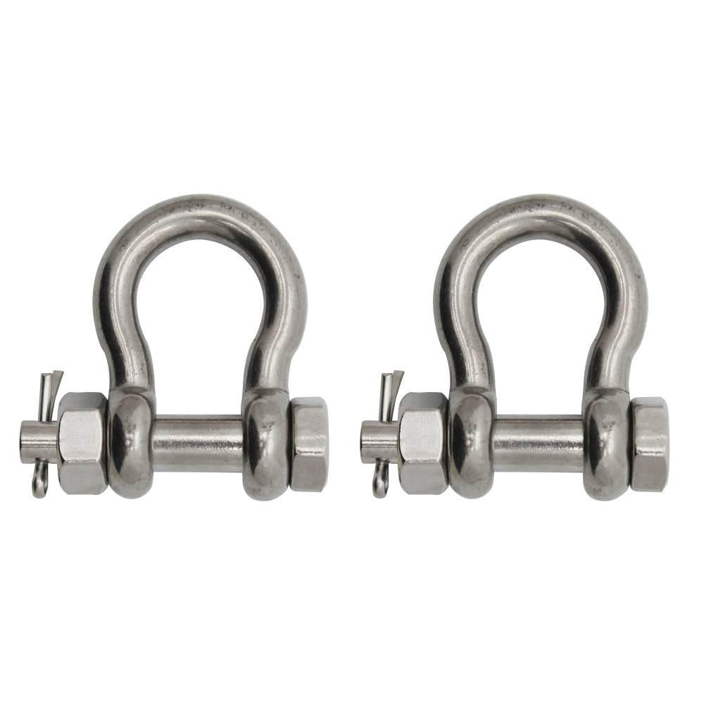 BoatTector  Steel Bolt-Type Anchor Shackle - 3/4", 2-Pack