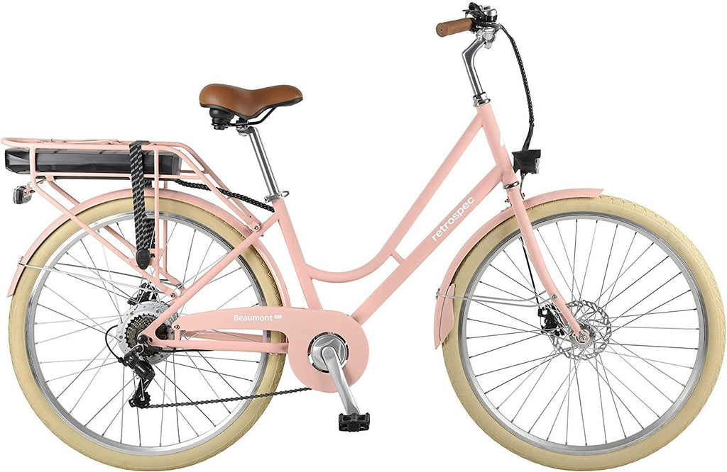 Retrospec Hybrid-Bicycles Retrospec Beaumont Rev City Electric Bike - Step Through - 20MPH Ebike with 36V/350W Motor &amp; 10.4Ah Battery - 7 Speed E Bike for Men &amp; Women