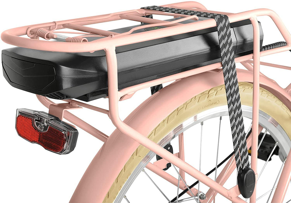 Retrospec Hybrid-Bicycles Retrospec Beaumont Rev City Electric Bike - Step Through - 20MPH Ebike with 36V/350W Motor &amp; 10.4Ah Battery - 7 Speed E Bike for Men &amp; Women