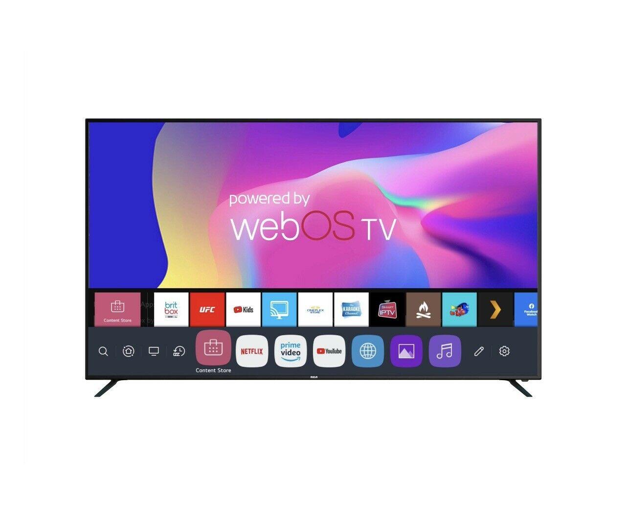 rca 50 inch 4k 2160p uhd hdr10 smart television with webos rwosu5047, black