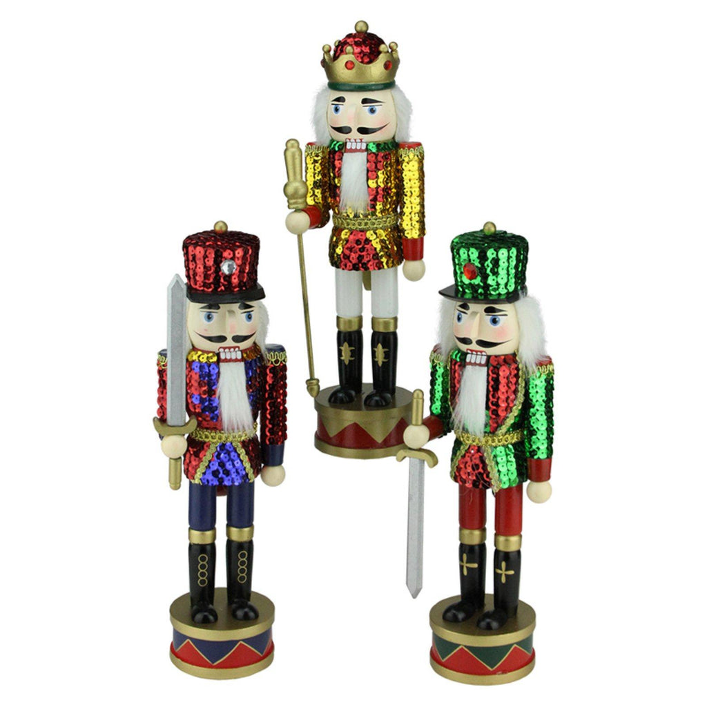 Nutcracker Factory 3 Piece Decorative Sequin Jacket Christmas Nutcracker Set