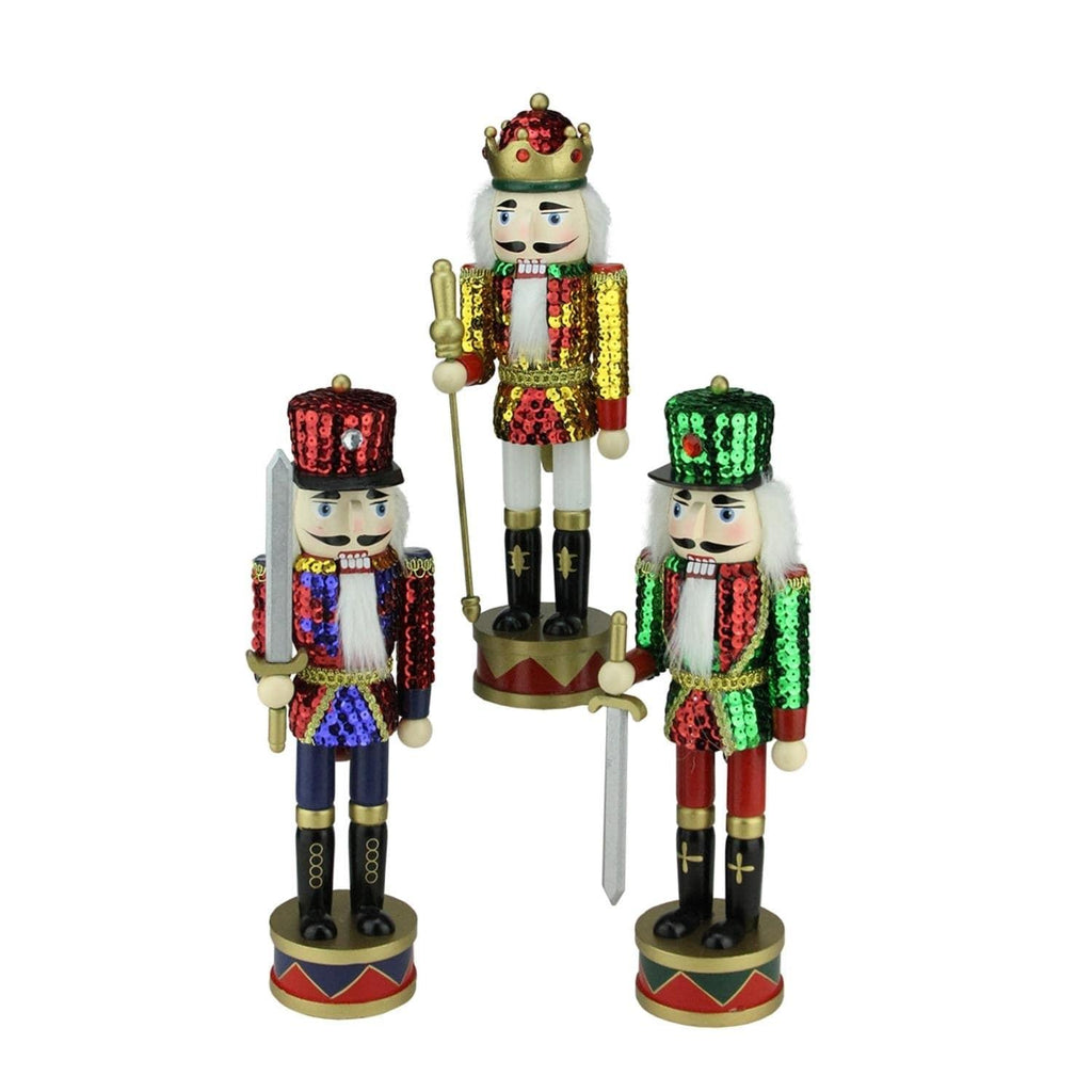 Nutcracker Factory 3 Piece Decorative Sequin Jacket Christmas Nutcracker Set