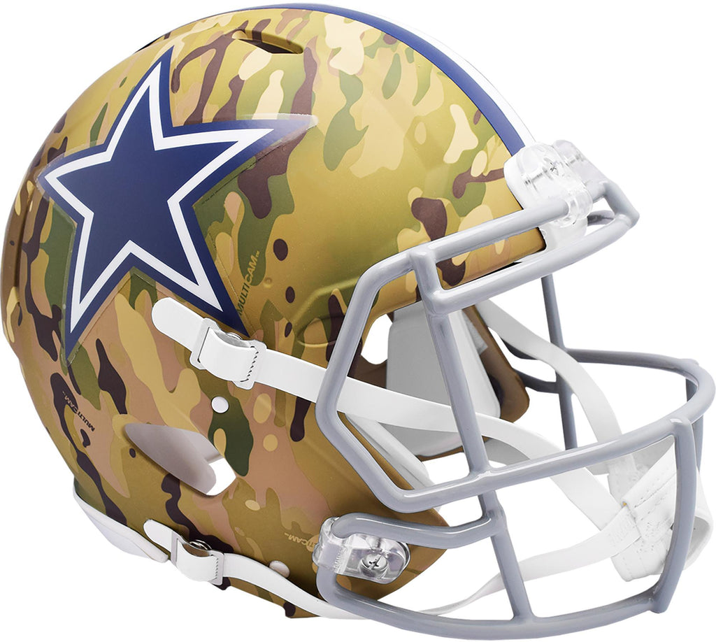Riddell Dallas Cowboys Camo Alternate Revolution Speed Authentic Football Helmet