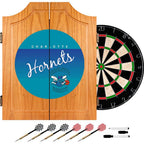 20.5 in. Charlotte Hornets Hardwood Classics NBA Wood Dart Cabinet Set