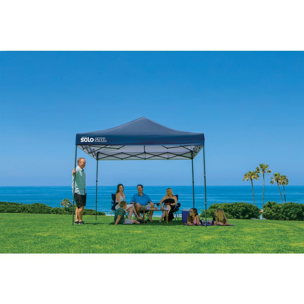 Solo100 10 ft. x 10 ft. Midnight Blue Straight Leg Canopy