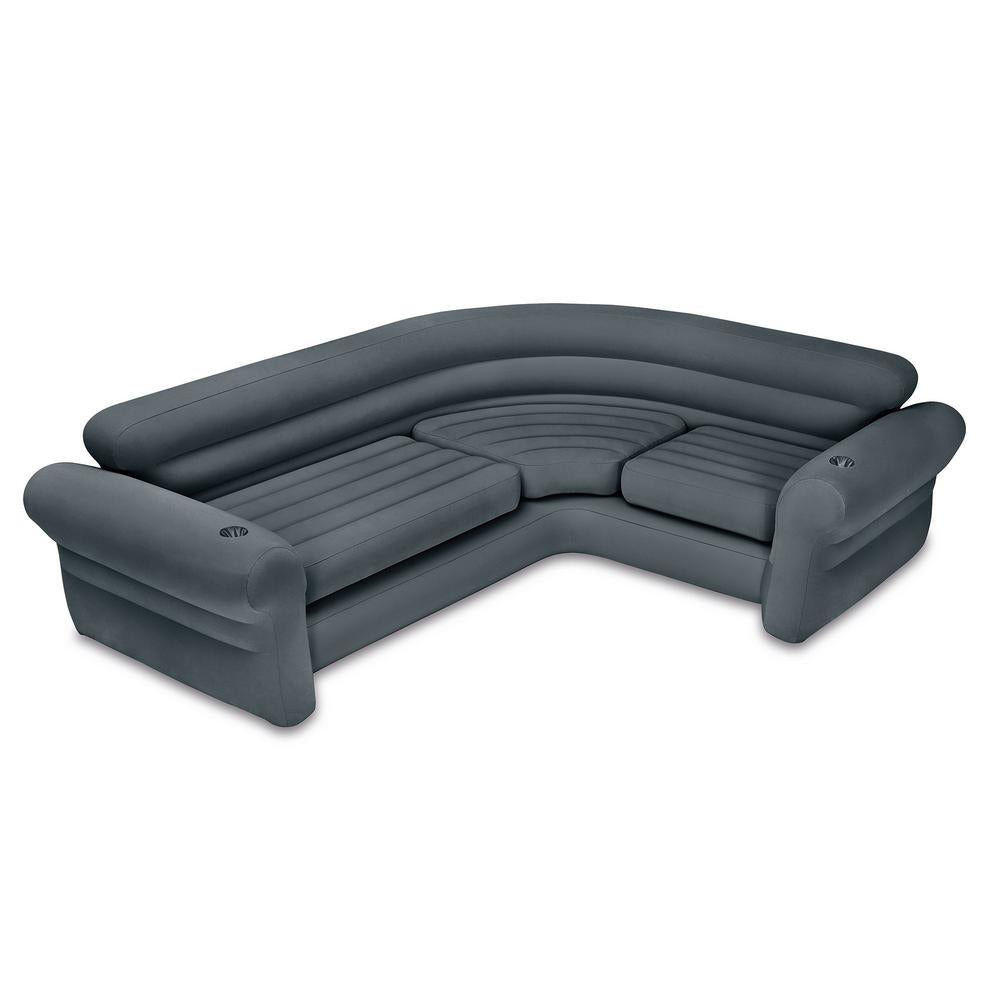 Inflatable Corner Couch Sectional Sofa and Pull-Out Twin Air Bed Sper