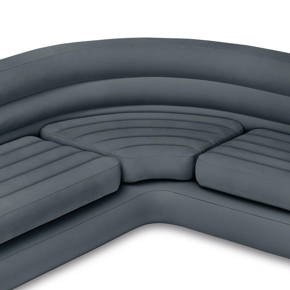 Inflatable Corner Couch Sectional Sofa and Pull-Out Twin Air Bed Sper