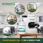 PetraTools Electric Disinfecting Fogger Machine Backpack Sprayer - 4 Gallon Mist Blower with Extended Commercial Hose for Sanitation Spraying - ULV500 Disinfection Fogger (Backpack Sprayer)