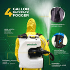 PetraTools Electric Disinfecting Fogger Machine Backpack Sprayer - 4 Gallon Mist Blower with Extended Commercial Hose for Sanitation Spraying - ULV500 Disinfection Fogger (Backpack Sprayer)