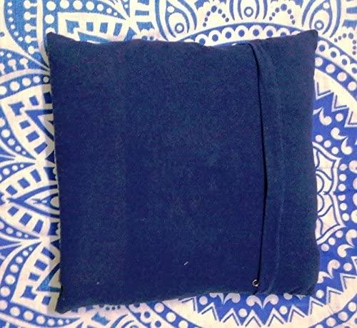 Indigo White Spred V Shape Pillow, Tie Dye Cushions, Decorative Cotton Throw, Shibori Pillow Cases, Outdoor Cushion Cover 16x16, Bohemian Pillow Shams (2) (50)