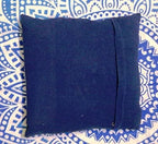 Indigo White Spred V Shape Pillow, Tie Dye Cushions, Decorative Cotton Throw, Shibori Pillow Cases, Outdoor Cushion Cover 16x16, Bohemian Pillow Shams (2) (50)