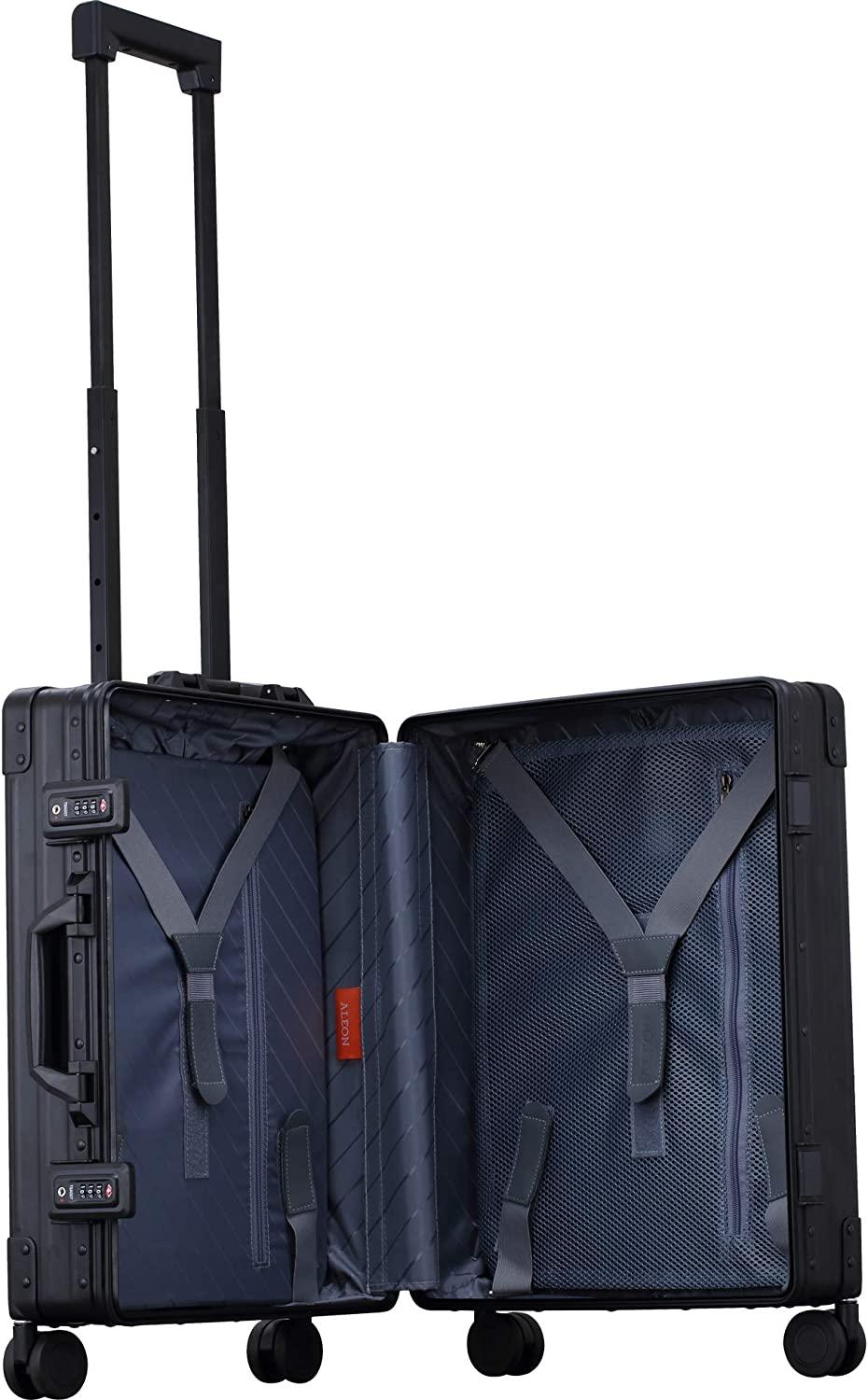21" Aluminum International Carry-On Hardside Luggage (Onyx)