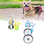 Zouminy Pet Wheelchair, 2 Wheels Pet Wheelchair Disabled Dog Assisted Walk Car Hind Leg Rehabilitation Auxiliary Car for Dogs Cats