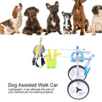 Zouminy Pet Wheelchair, 2 Wheels Pet Wheelchair Disabled Dog Assisted Walk Car Hind Leg Rehabilitation Auxiliary Car for Dogs Cats