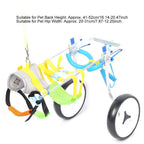 Zouminy Pet Wheelchair, 2 Wheels Pet Wheelchair Disabled Dog Assisted Walk Car Hind Leg Rehabilitation Auxiliary Car for Dogs Cats