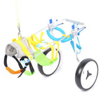 Zouminy Pet Wheelchair, 2 Wheels Pet Wheelchair Disabled Dog Assisted Walk Car Hind Leg Rehabilitation Auxiliary Car for Dogs Cats