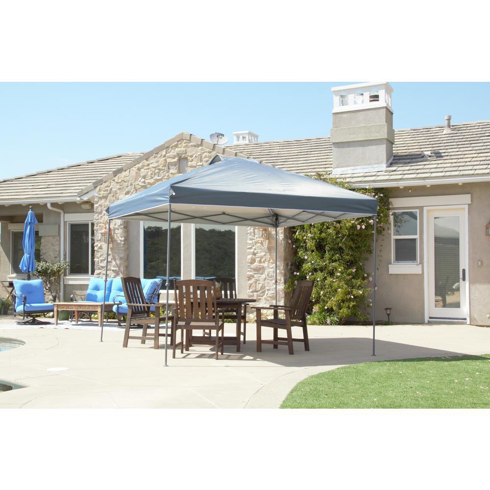 10 ft. x 10 ft. Grey Instant Canopy Pop Up Tent