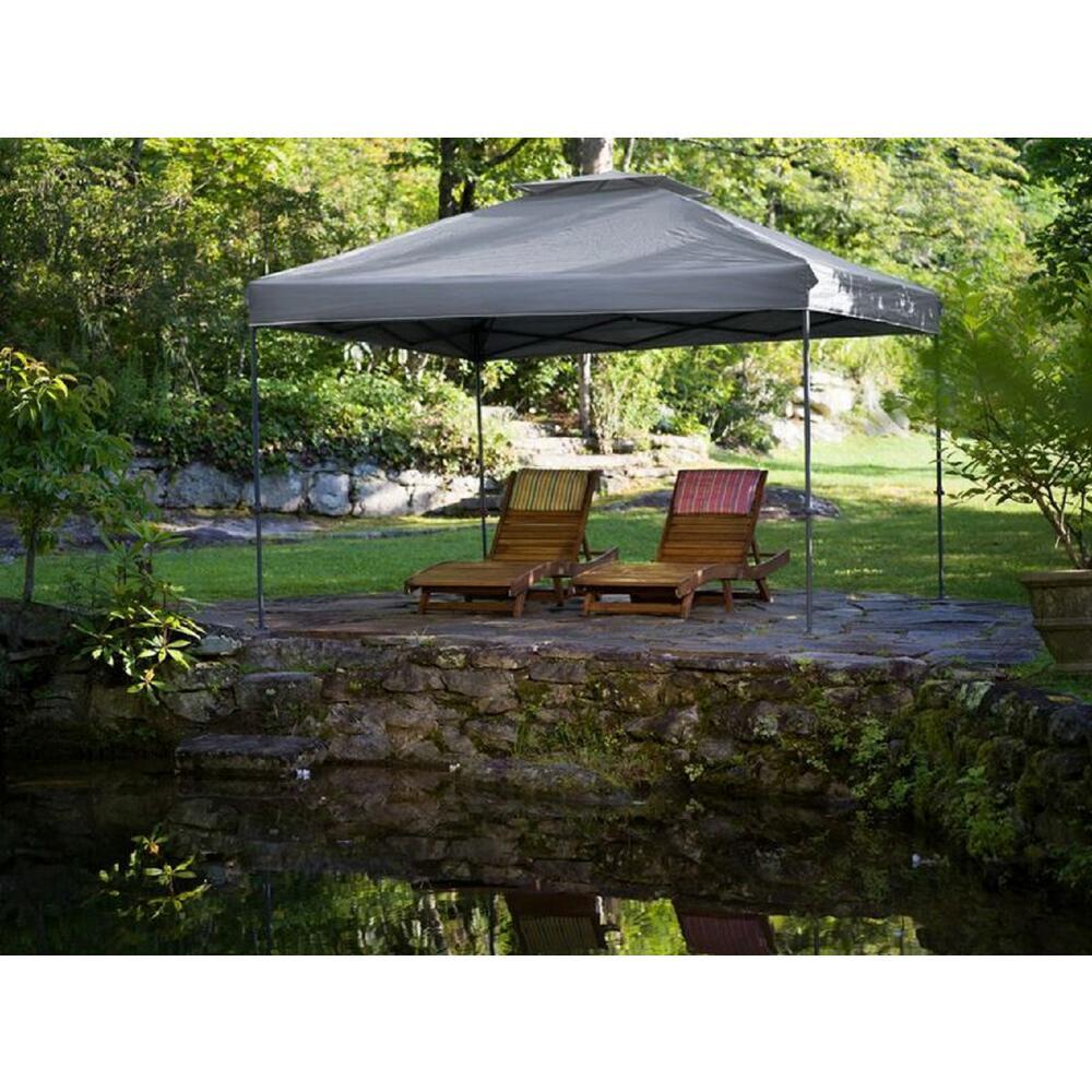10 ft. x 10 ft. Grey Instant Canopy Pop Up Tent