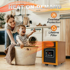 Dr. Infrared Heater DR-968 Electric Portable Infrared Space Heater, 1500-Watt, Cherry