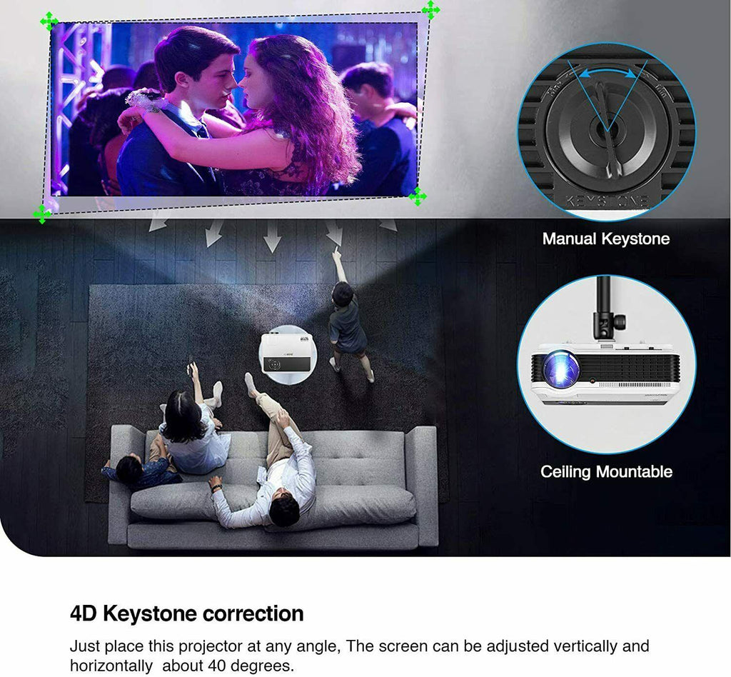 smart wifi proyector full hd projector 1080p blue tooth home theater youtube tv