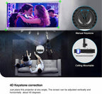 smart wifi proyector full hd projector 1080p blue tooth home theater youtube tv