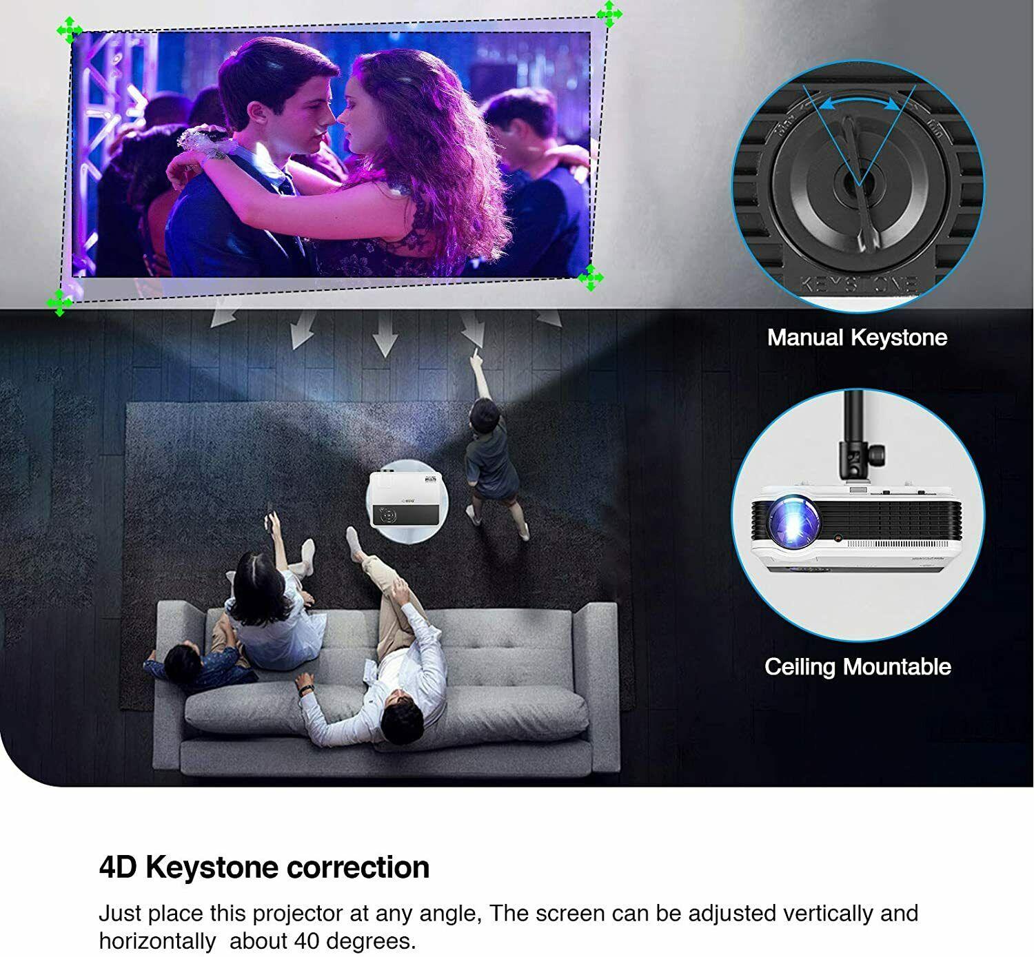 smart wifi proyector full hd projector 1080p blue tooth home theater youtube tv
