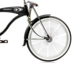 Micargi LOWRIDER F4 20" Lowrider Hi-Ten Steel Coaster Brake Single Speed One Piece Crank Alloy Rims 140H Color: Black