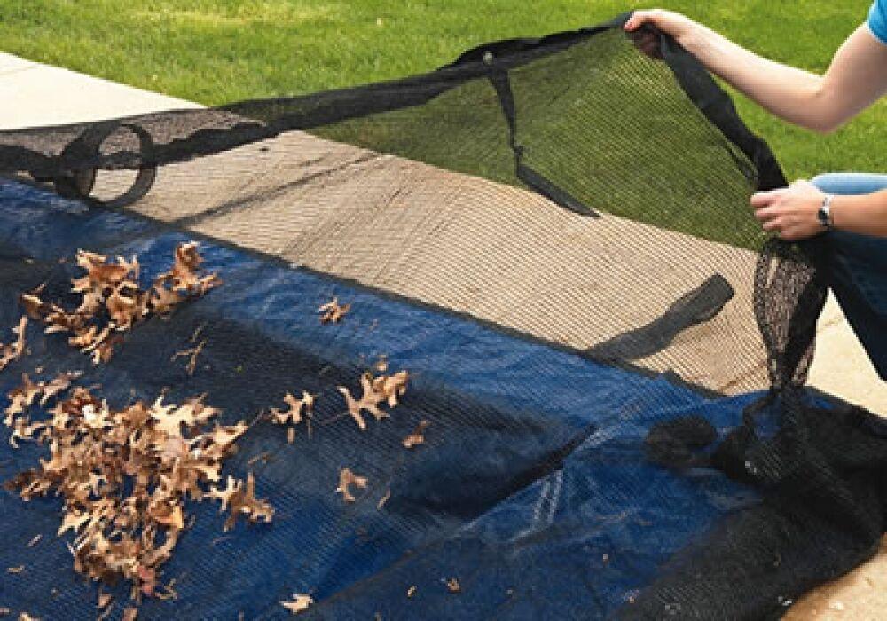 rectangle above or in-ground swimming pool winter leaf net covers ~various sizes