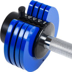 Wuudi Adjustable Dumbbell 5-25 Lbs. Weight Options Non-Slip Dumbbell with Handle and Weight Plate for Body Workout Home Gym, Single