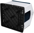Giantex Plastic Dog House Waterproof Ventilate Pet Kennel with Air Vents and Elevated Floor for Indoor Outdoor Use Pet Dog House